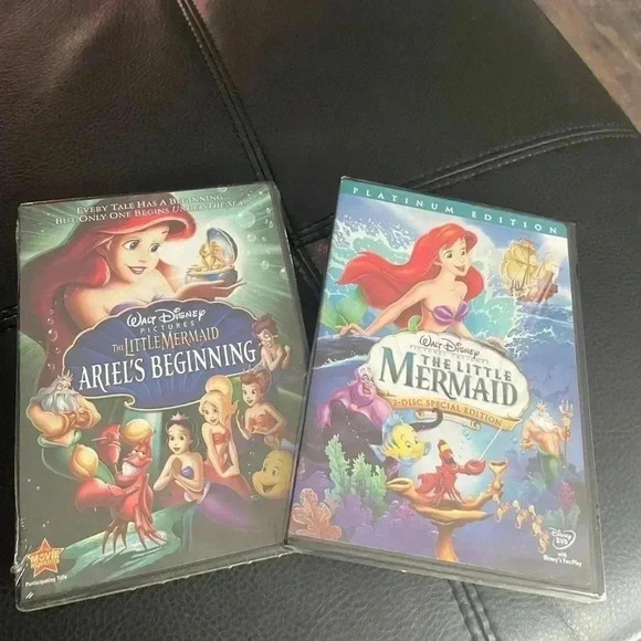 Disney Other - Disney little mermaid dvds